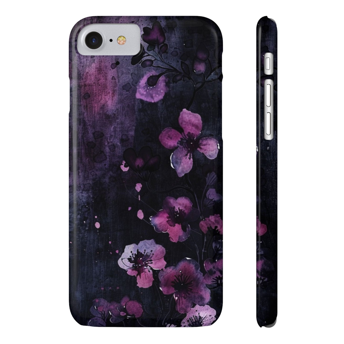 Elegant Floral Slim Phone Case - Perfect Gift for Her, Stylish iPhone Cover, Birthday Surprise, Spring Accessory, Cute Phone Protector