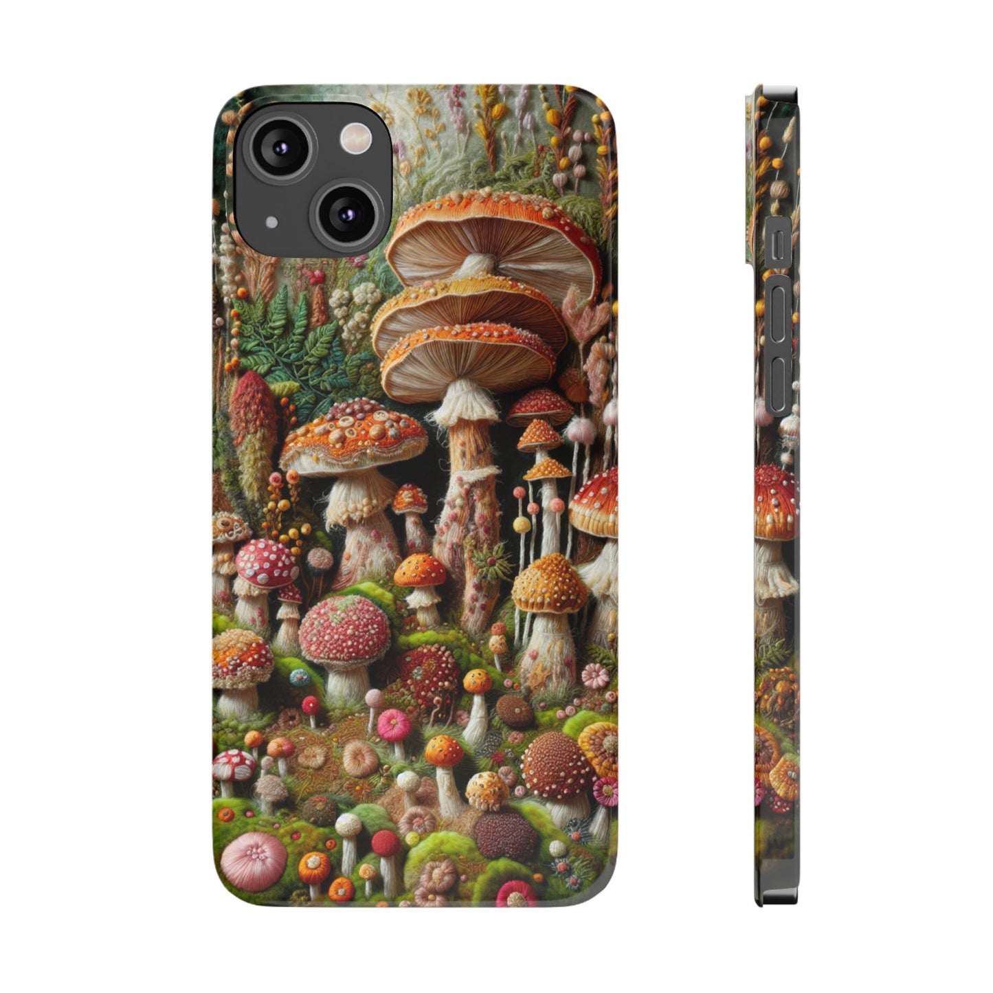 Whimsical Mushroom Slim Phone Cases - Fun, Nature-Inspired, Unique Accessories for Adorable Gift Ideas, Cute Phone Protection, [...]