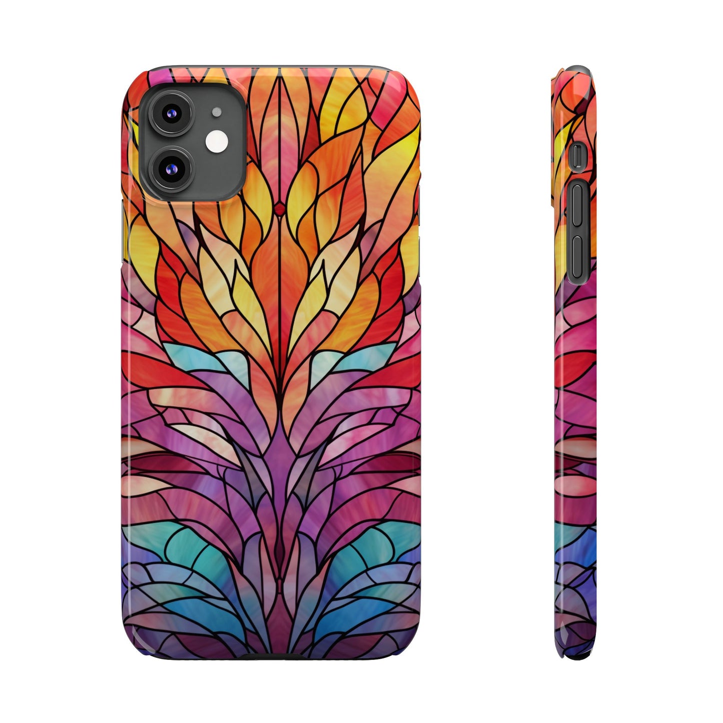 Vibrant Floral Slim Phone Cases, Colorful Smartphone Cover, Artistic Phone Skin, Unique Gift for Her, Nature-Inspired Accessory