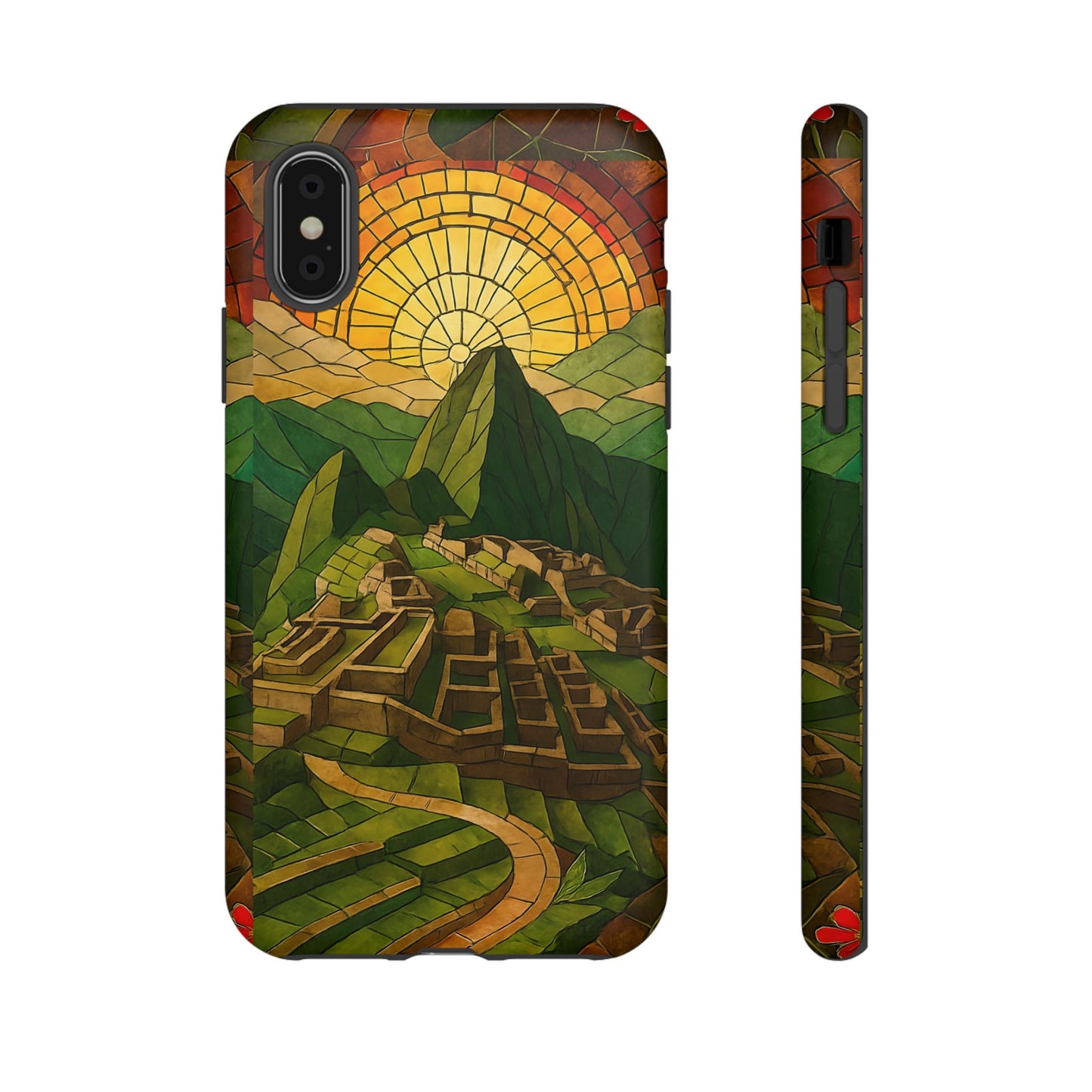 Inca Ruins Tough Phone Case - Machu Picchu Landmark Design, Historic Peru Travel Aesthetic Compatible with iPhone, Galaxy, and Google Phones