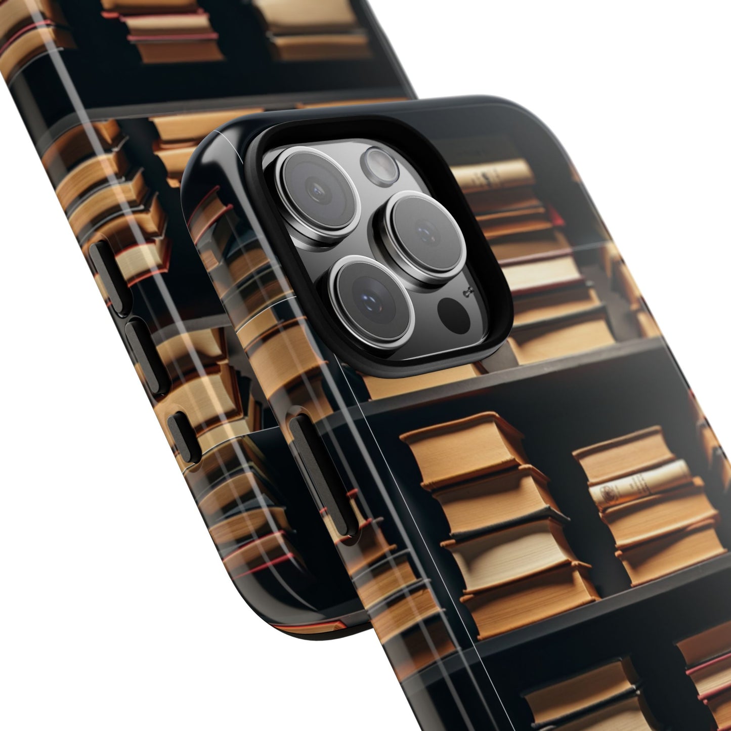 Book Lover Phone Case, Bookworm Gift, Literary Tough Case, Book Lover Accessory, Candlelit Library Vibes Literary Phone Cover, Reading Gift