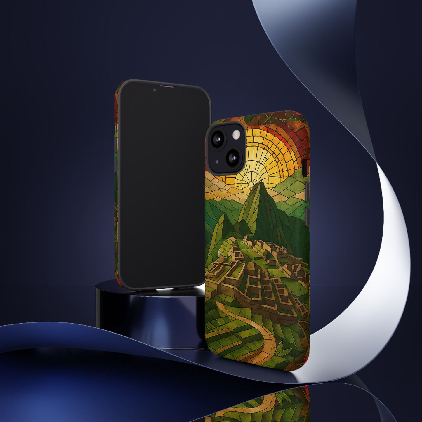 Inca Ruins Tough Phone Case - Machu Picchu Landmark Design, Historic Peru Travel Aesthetic Compatible with iPhone, Galaxy, and Google Phones