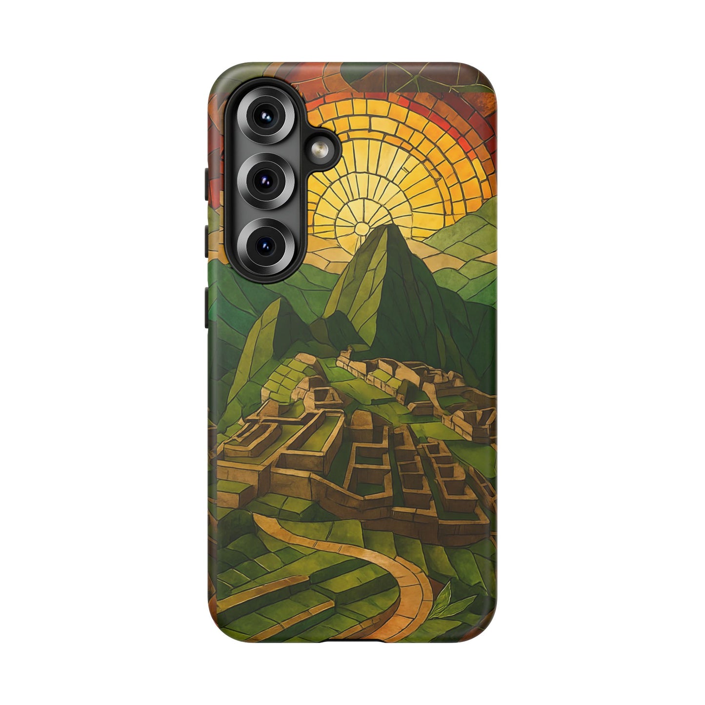 Inca Ruins Tough Phone Case - Machu Picchu Landmark Design, Historic Peru Travel Aesthetic Compatible with iPhone, Galaxy, and Google Phones