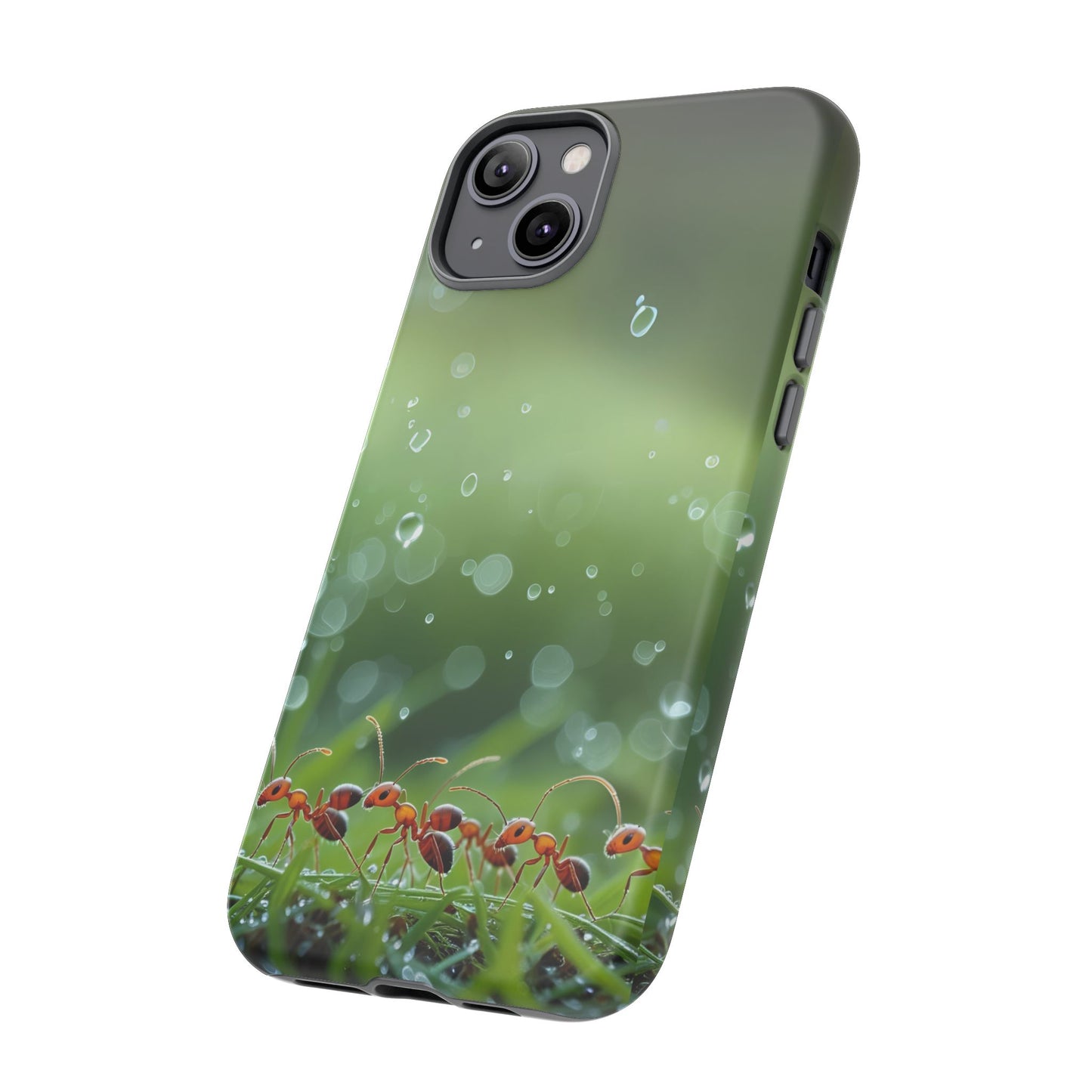 Marching Ant Pattern Tough Phone Case - Realistic Insect Art, Minimalist Nature Aesthetic, Compatible with iPhone, Galaxy, and Google Phones