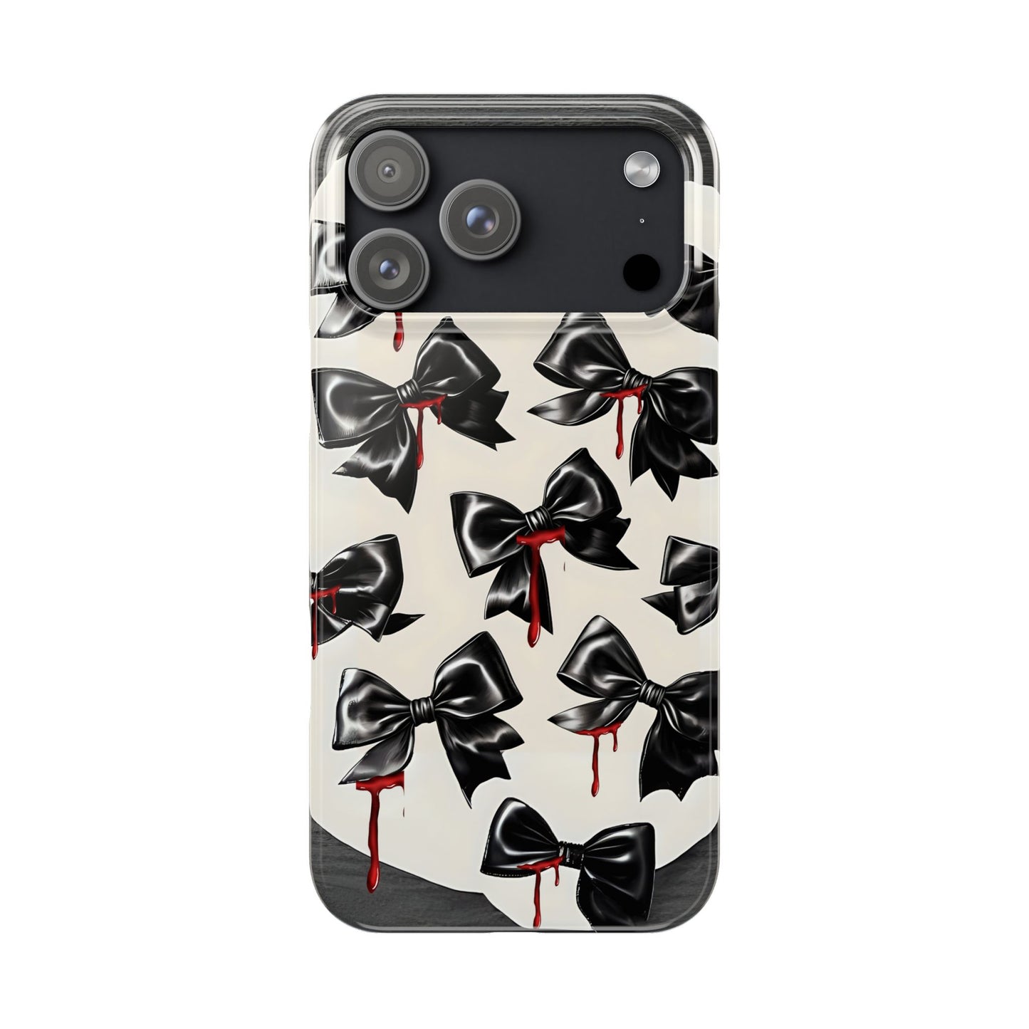 Spooky Halloween Slim Phone Case, Goth Coquette Aesthetic, Cute Horror Style, Perfect for Birthdays and Special Occasions