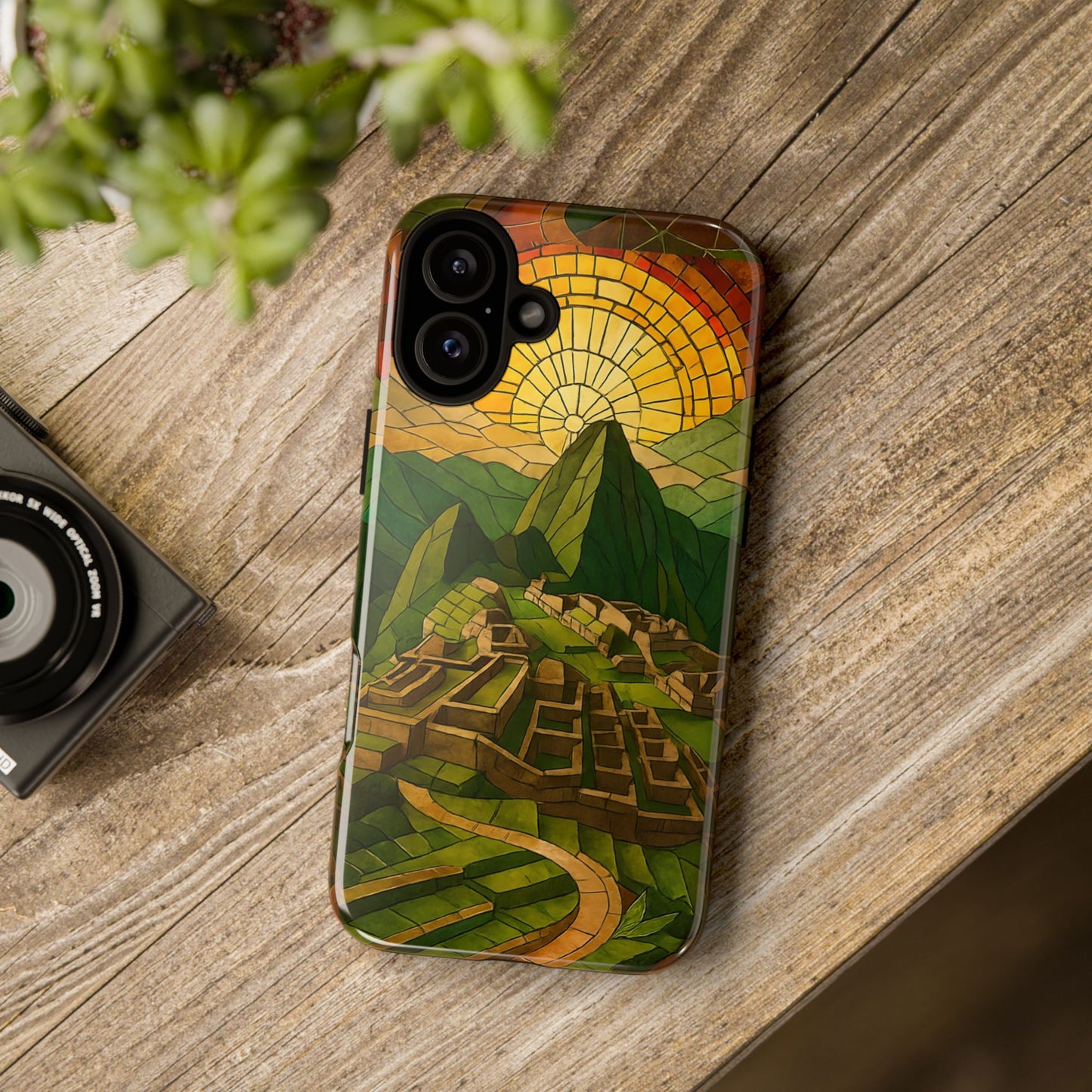 Inca Ruins Tough Phone Case - Machu Picchu Landmark Design, Historic Peru Travel Aesthetic Compatible with iPhone, Galaxy, and Google Phones