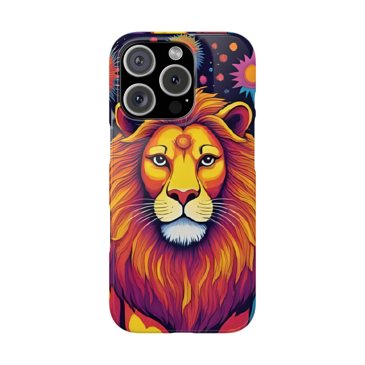 Leo Zodiac Slim Phone Case, Astrology Gift for Her, Celestial Star Sign Cover, Compatible with iPhone 17, 16, 15, 14, 13, 12, 11