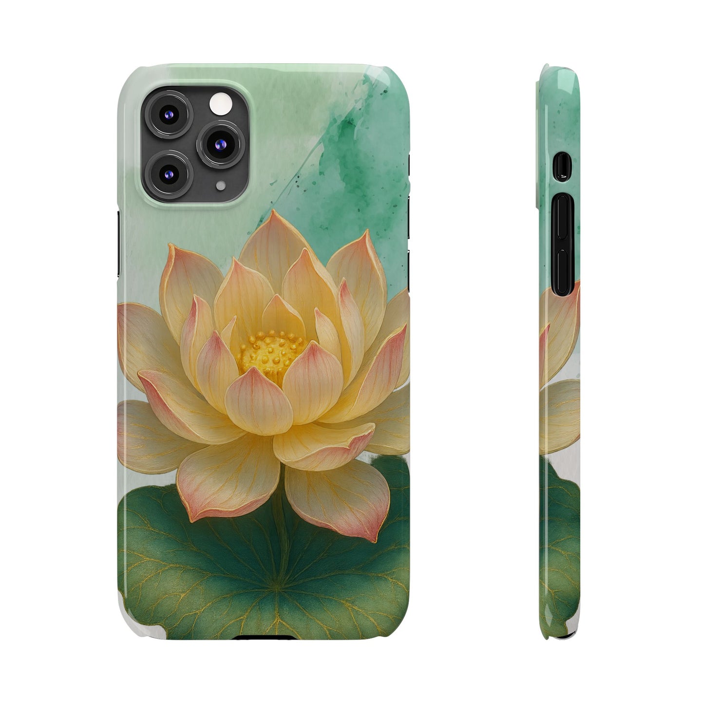 Lotus Blossom Slim Phone Cases, Floral Phone Covers, Nature-Inspired Accessories, Perfect Gift for Garden Lovers, Birthday Present