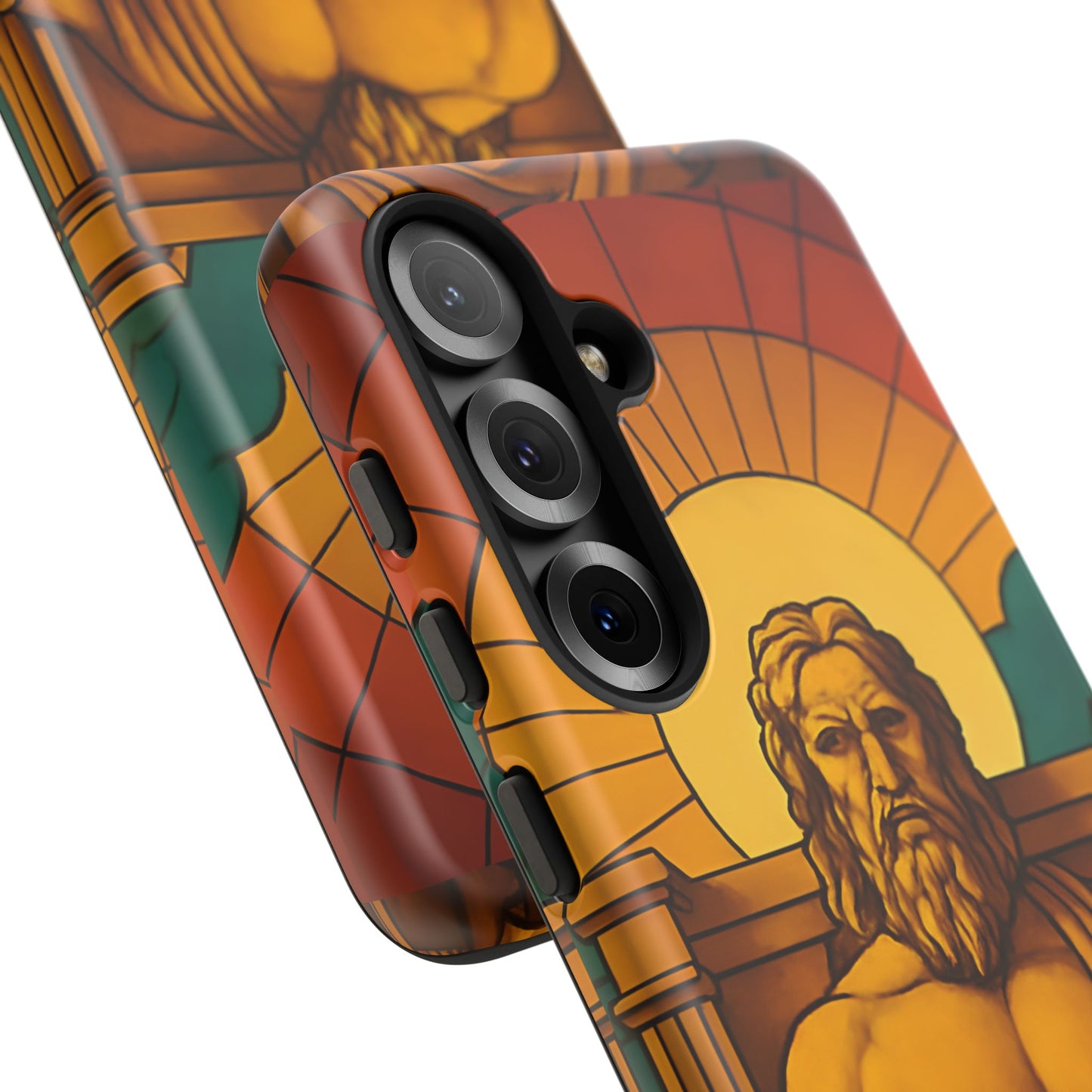 Olympia Zeus Statue Tough Phone Case - Classic Greek Art Design, Historic World Wonder Aesthetic, Compatible with iPhone, Galaxy, and Google
