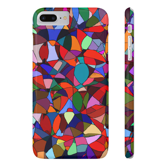 Colorful Stained Glass Modern Abstract- Colorful Art, Stylish Accessory, Fun Gift, Unique Design, Phone Protection