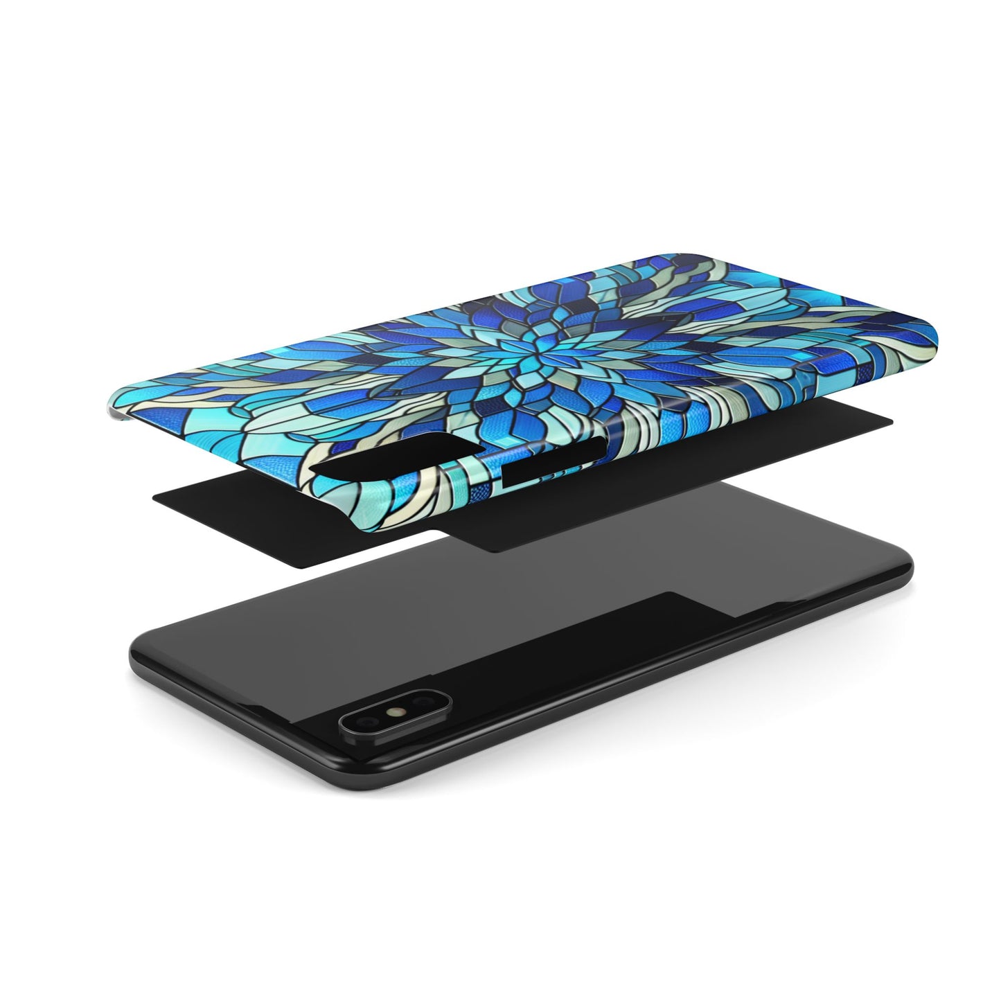 Vibrant Stained Glass Phone Cases - Artistic Cell Phone Cover, Unique Gift for Her, Phone Accessories, Holiday Present, Modern Decor