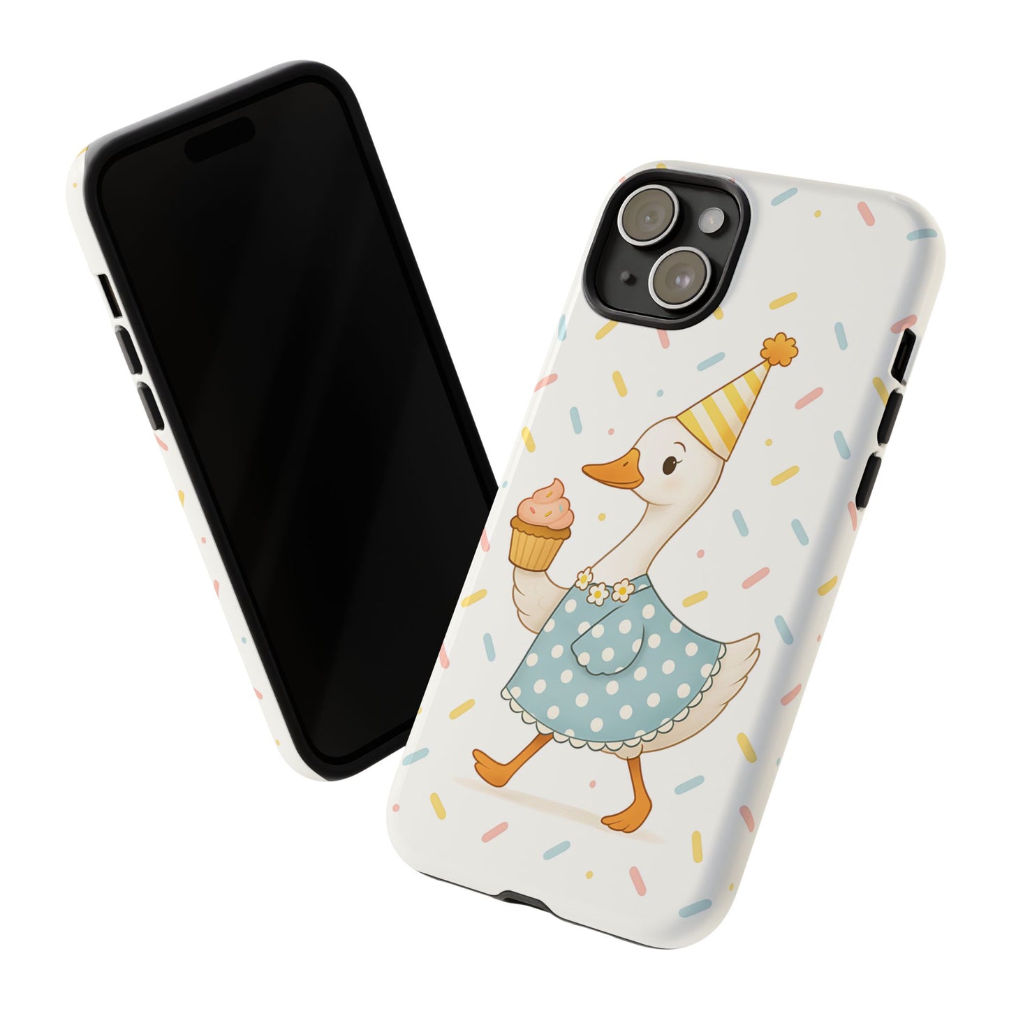 Birthday Goose Tough Phone Case, Party Animal Gift Idea, Silly Goose Compatible with iPhone 17, 16, 15, 14, 13, Galaxy, Google