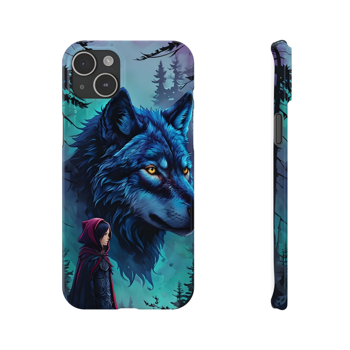 Enchanted Wolf Phone Case - Slim, Stylish Protection for Animal Lovers, Perfect for Gifts & Nature Enthusiasts, Unique Art Design
