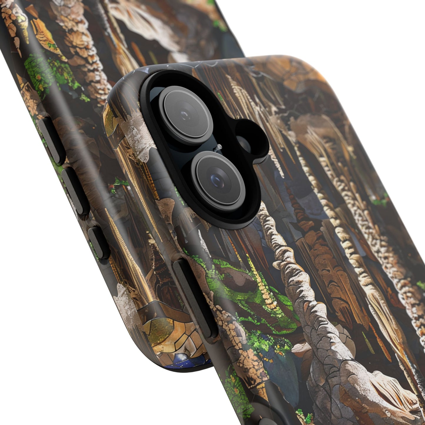 Carlsbad Caverns Mosaic Tough Phone Case, Cave Landscape Art, Moody Nature Aesthetic, Compatible with iPhone, Galaxy, and Google Phones