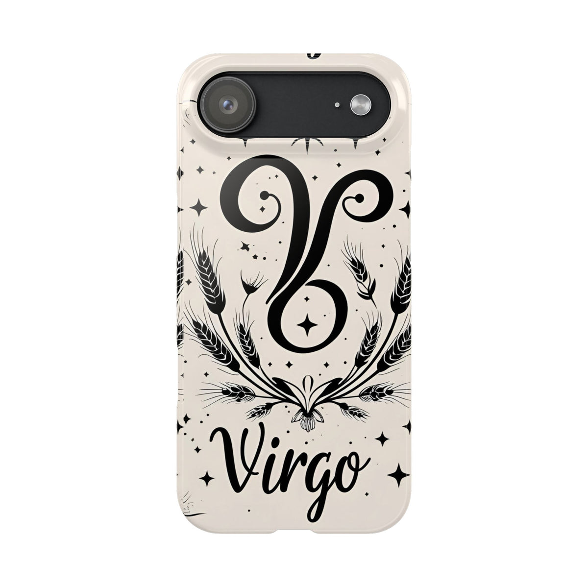 Virgo Zodiac Slim Phone Case, Astrology, Celestial Star Sign Cover, Compatible with iPhone 17, 16, 15, 14, 13, 12, 11