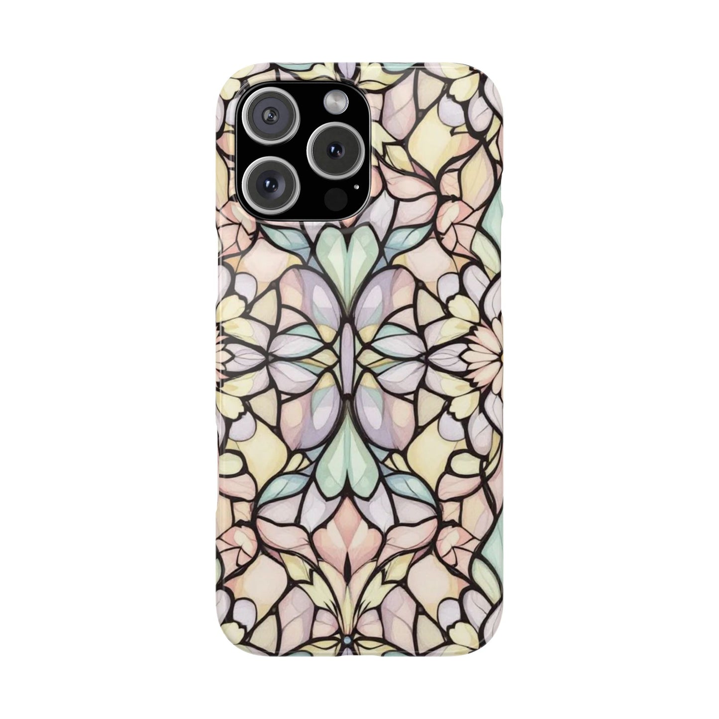 Floral Pattern Slim Phone Case - Perfect Gift for Nature Lovers, Stylish Accessory, Mobile Protection, Unique Design, Spring Vibes