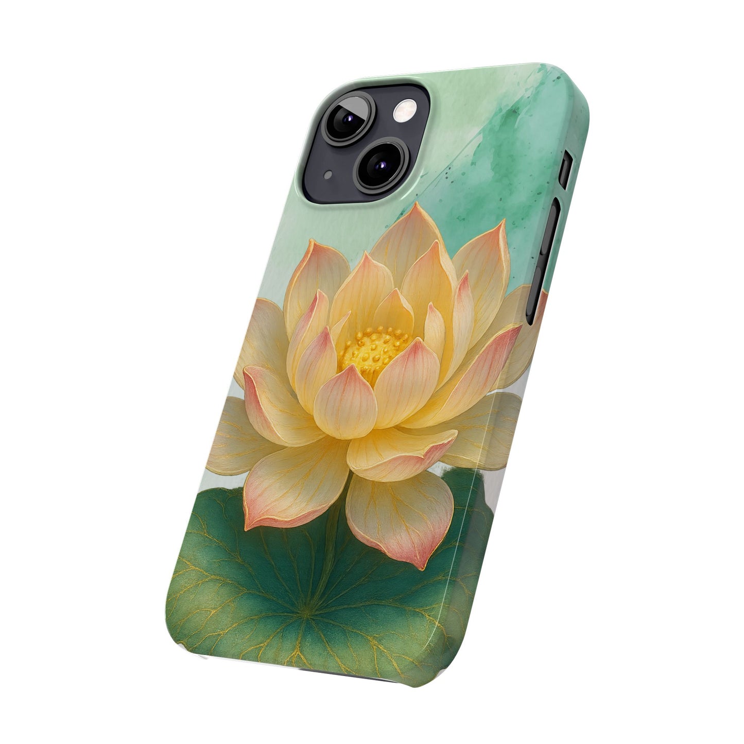 Lotus Blossom Slim Phone Cases, Floral Phone Covers, Nature-Inspired Accessories, Perfect Gift for Garden Lovers, Birthday Present