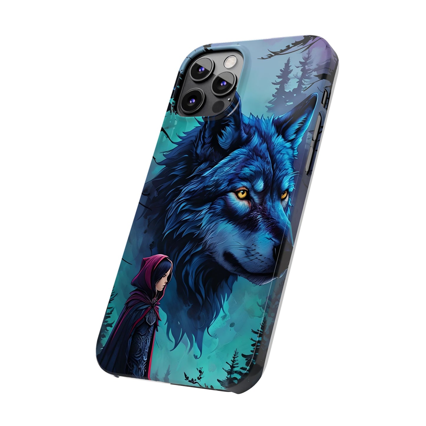 Enchanted Wolf Phone Case - Slim, Stylish Protection for Animal Lovers, Perfect for Gifts & Nature Enthusiasts, Unique Art Design