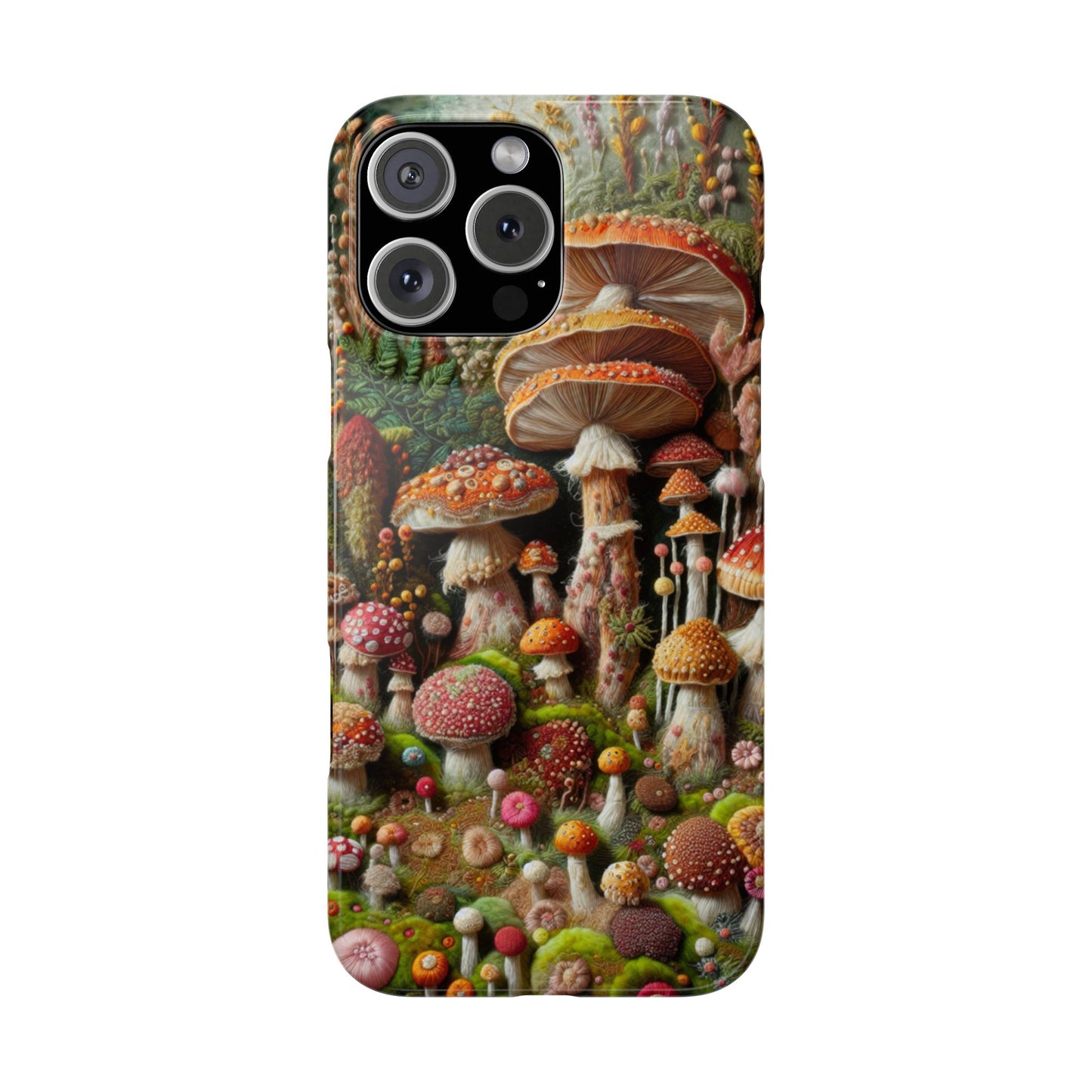 Whimsical Mushroom Slim Phone Cases - Fun, Nature-Inspired, Unique Accessories for Adorable Gift Ideas, Cute Phone Protection, [...]