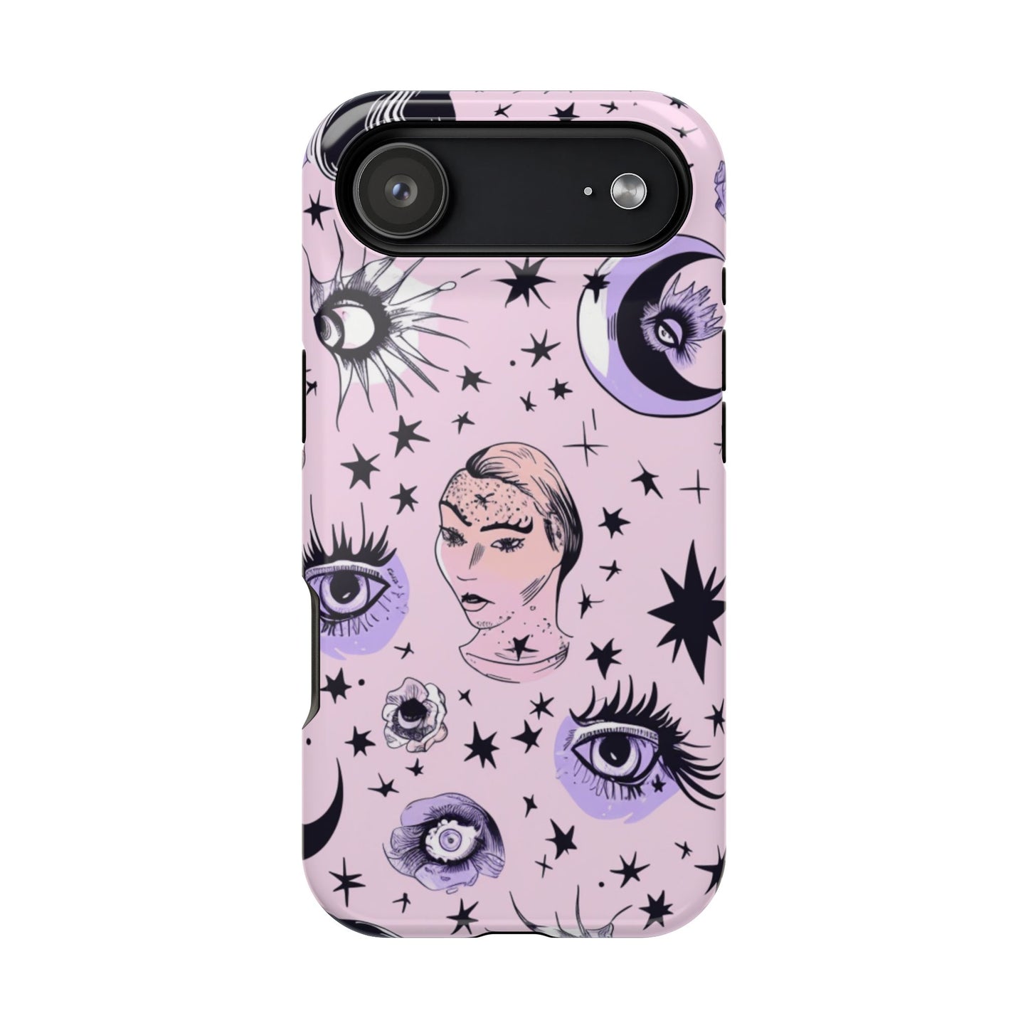 Celestial Magnetic Phone Case - Stylish Cosmic Design, Astrology Gifts, Moon & Stars, Compatible with iPhone 17, 16, 15, 14, 13