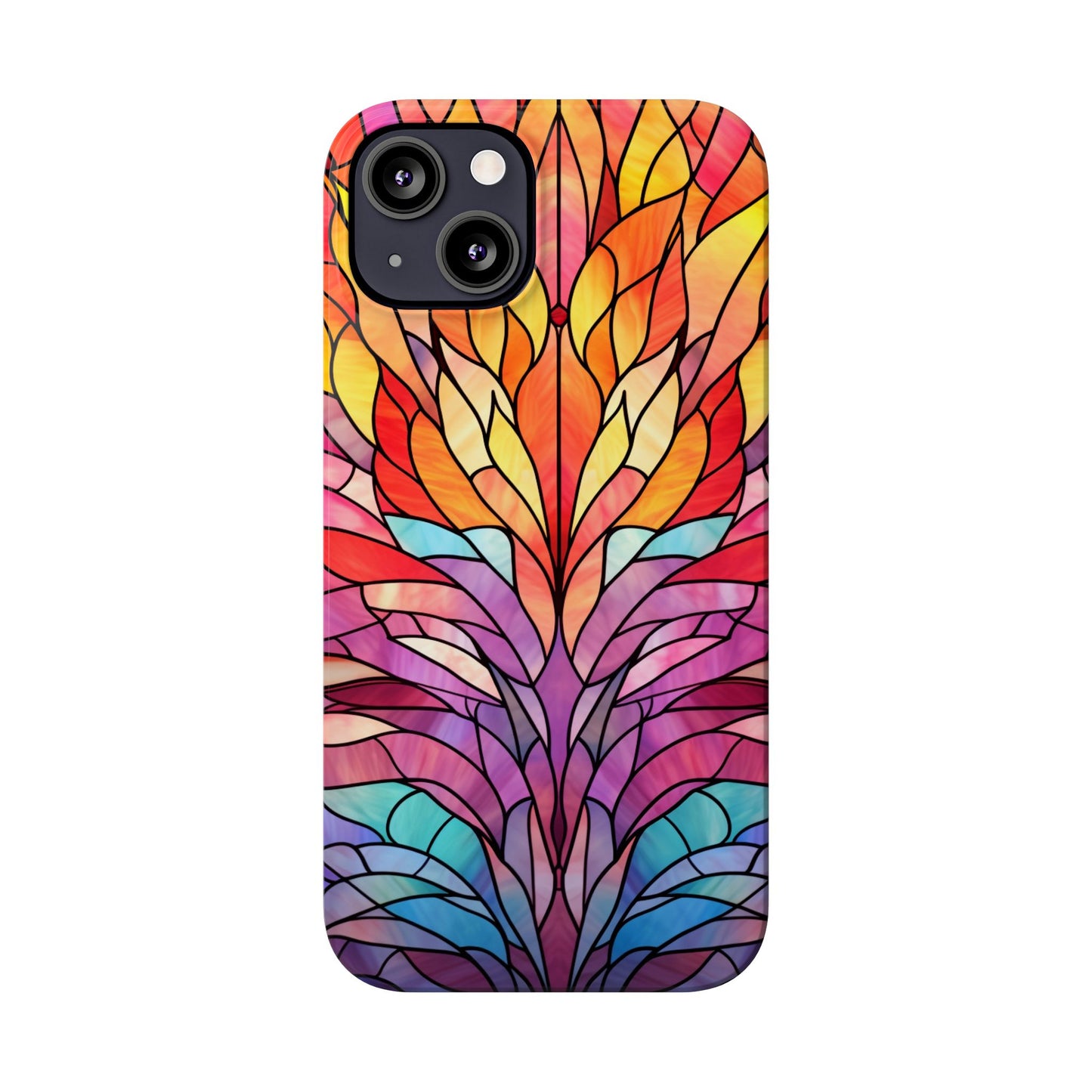 Vibrant Floral Slim Phone Cases, Colorful Smartphone Cover, Artistic Phone Skin, Unique Gift for Her, Nature-Inspired Accessory