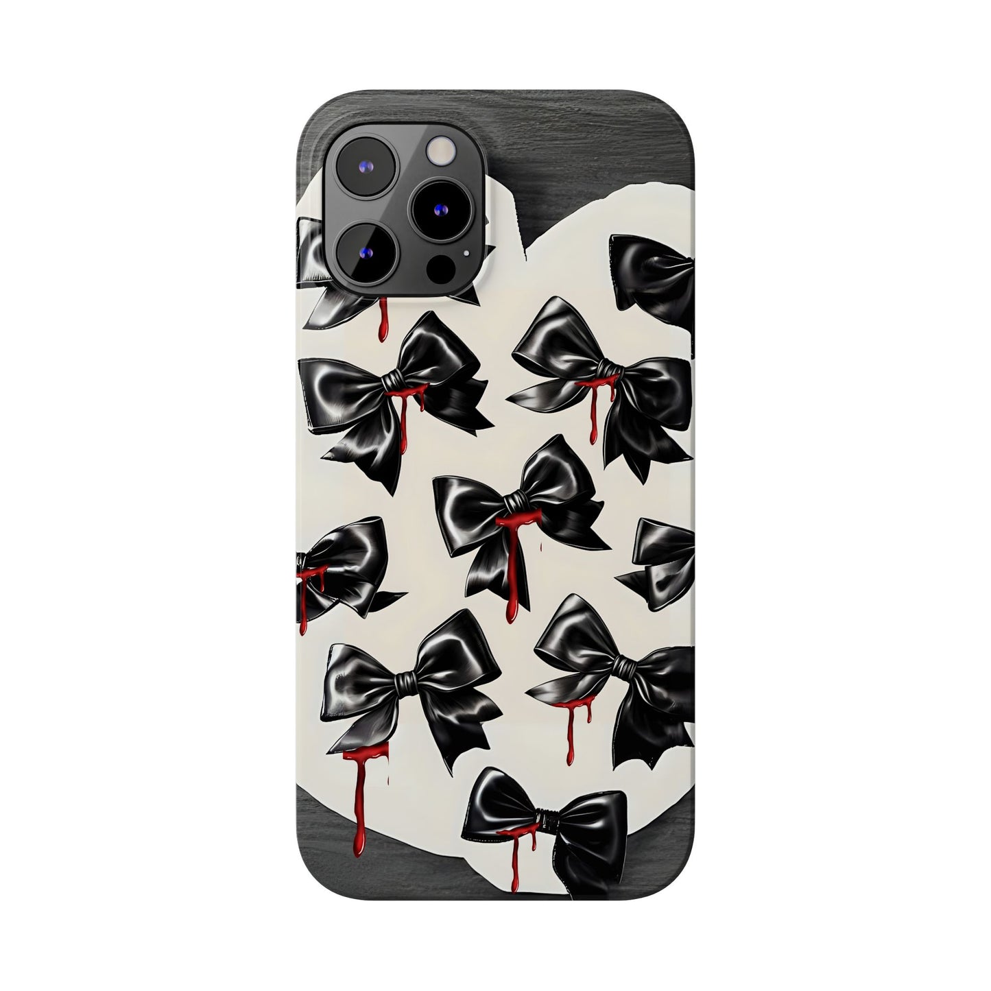 Spooky Halloween Slim Phone Case, Goth Coquette Aesthetic, Cute Horror Style, Perfect for Birthdays and Special Occasions