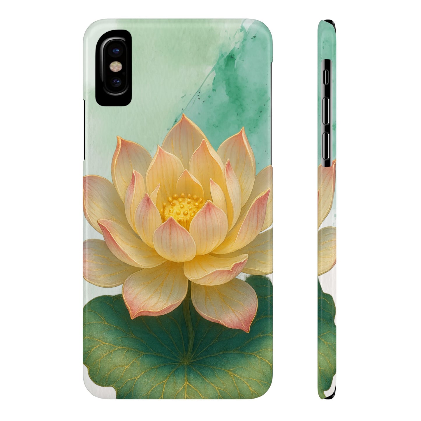 Lotus Blossom Slim Phone Cases, Floral Phone Covers, Nature-Inspired Accessories, Perfect Gift for Garden Lovers, Birthday Present