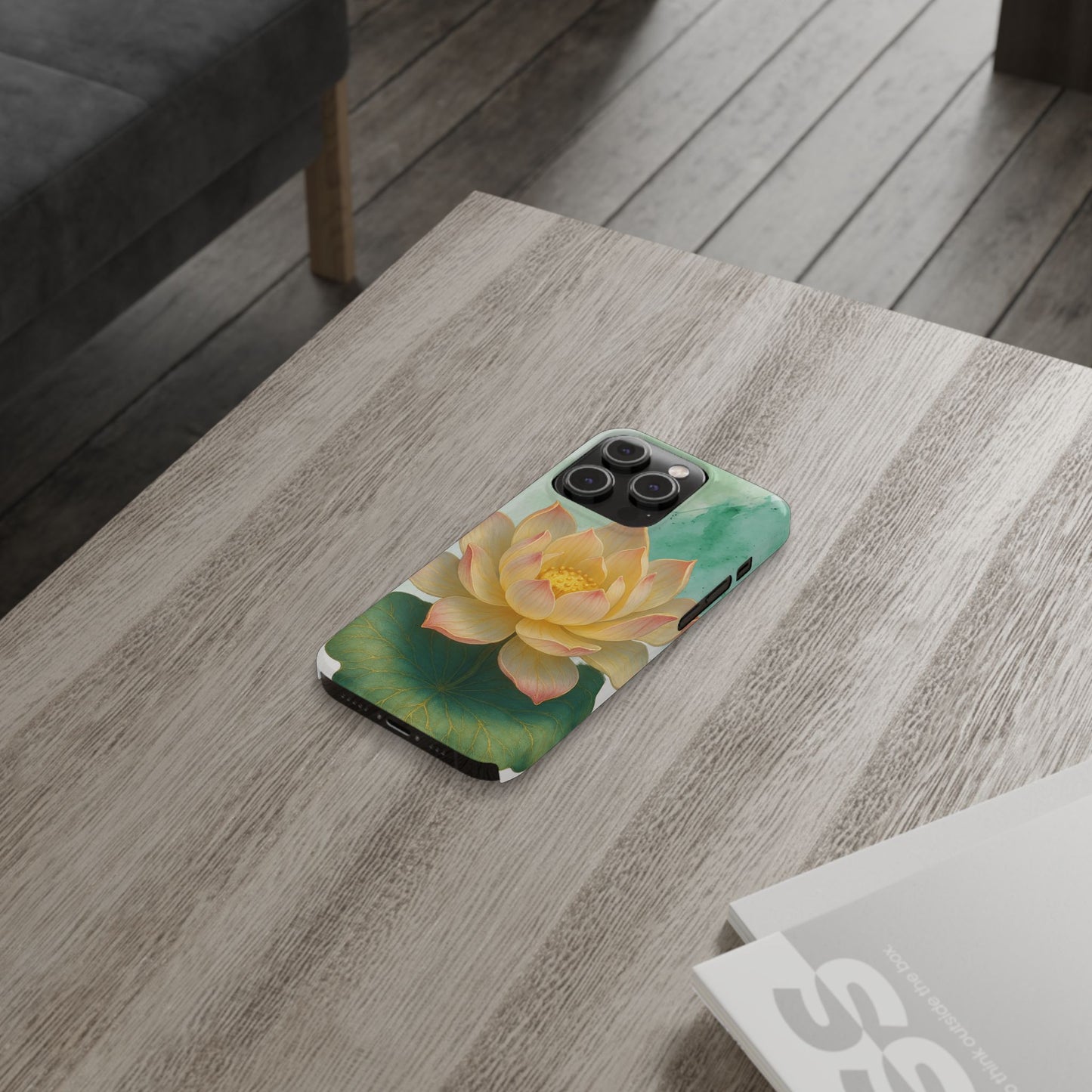 Lotus Blossom Slim Phone Cases, Floral Phone Covers, Nature-Inspired Accessories, Perfect Gift for Garden Lovers, Birthday Present