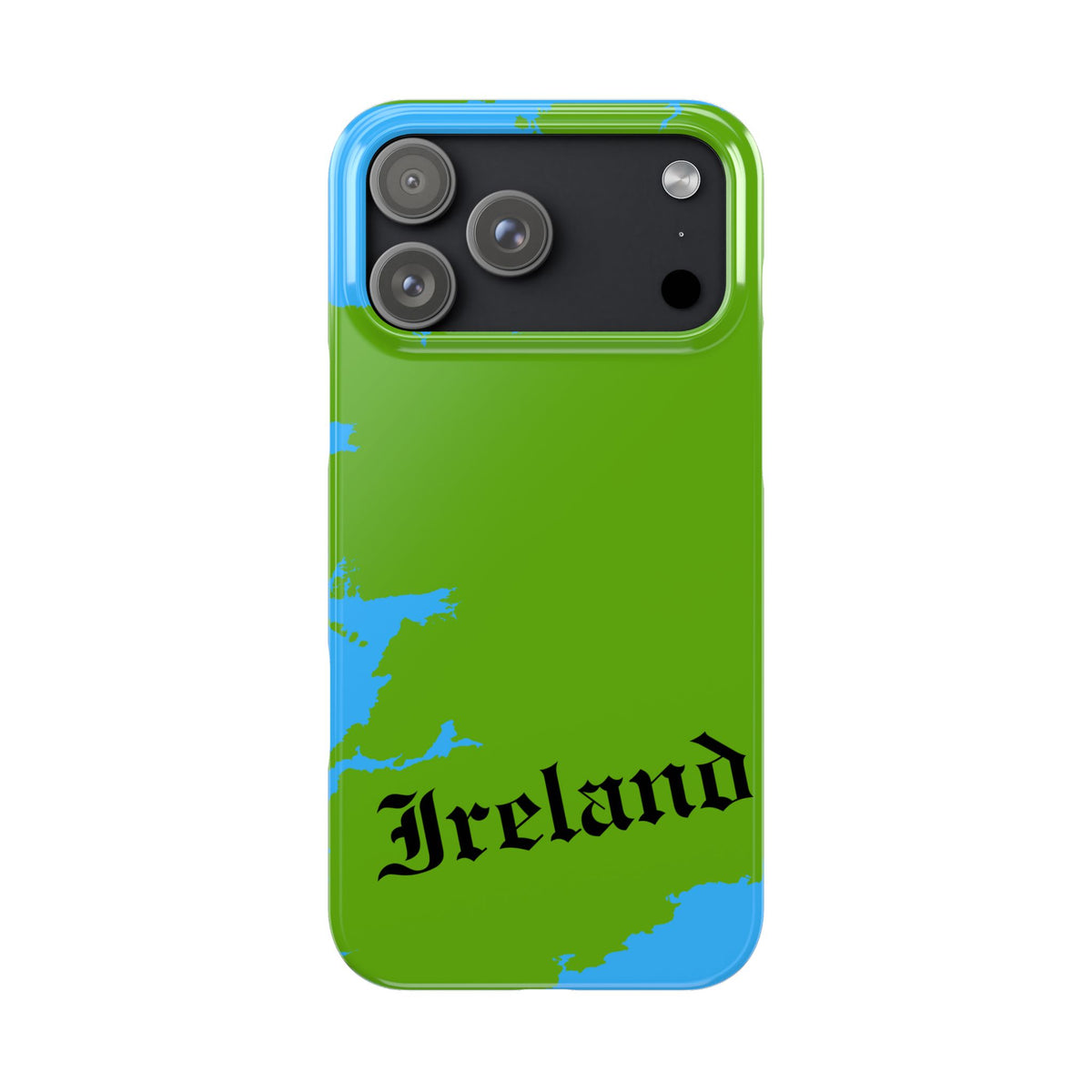 Ireland Map Slim Phone Case, Country Map Phone Cover Compatible with iPhone 17, 16, 15, 14, 13