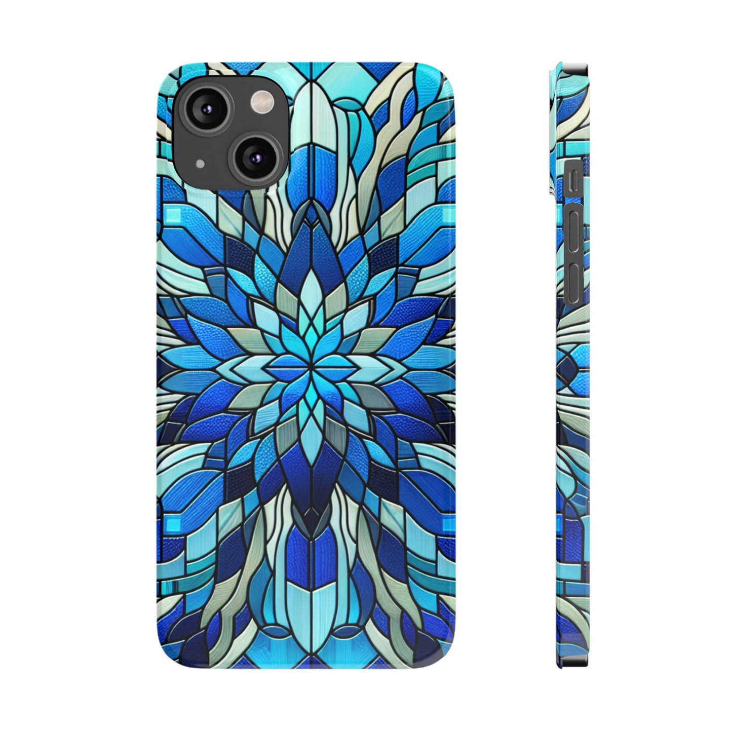 Vibrant Stained Glass Phone Cases - Artistic Cell Phone Cover, Unique Gift for Her, Phone Accessories, Holiday Present, Modern Decor