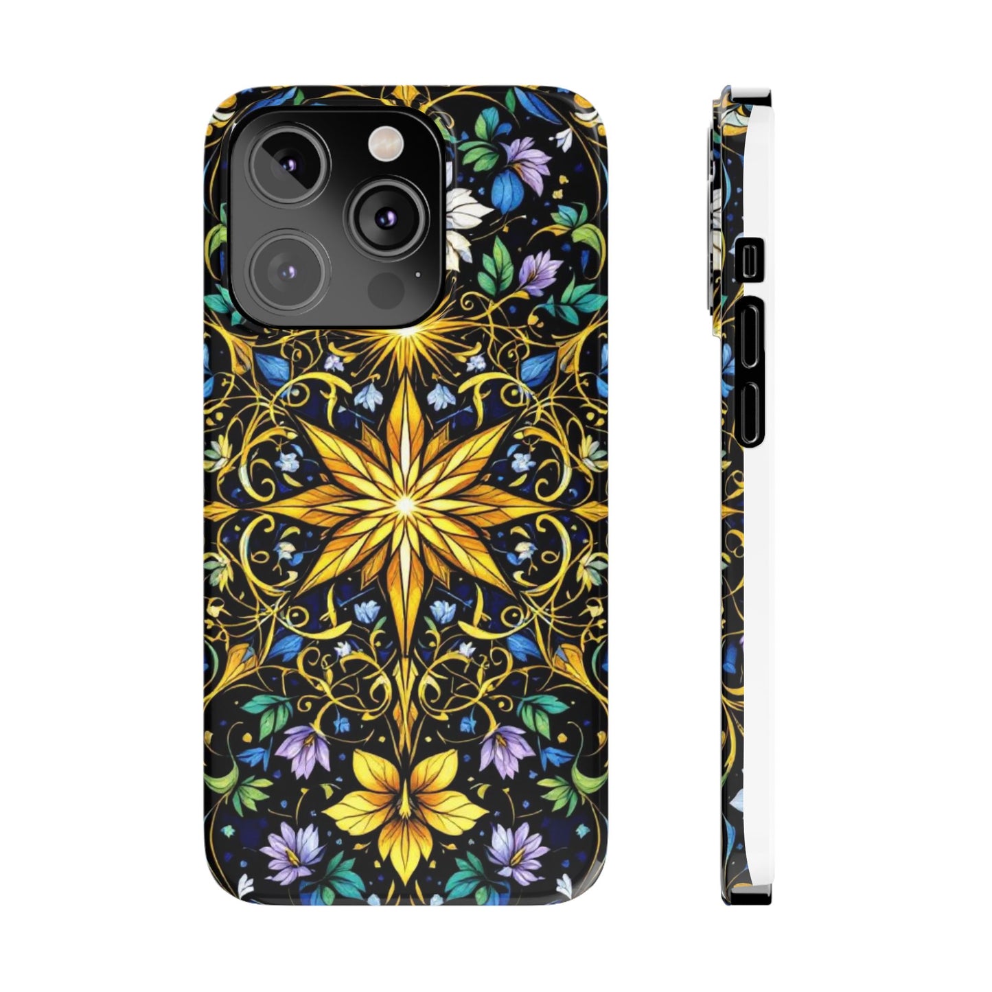 Elegant Floral Phone Case - Slim Phone Cases, Artistic Cases for Nature Lovers, Gift for Birthdays, Holidays, Spring Decor