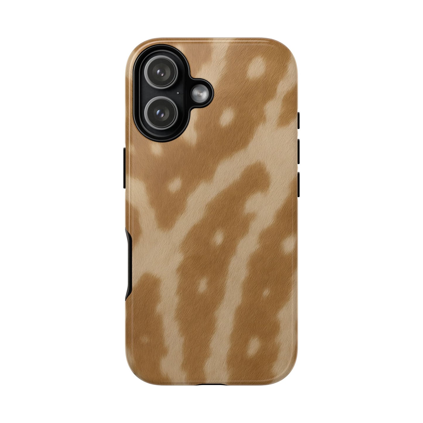 Giraffe Print Tough Phone Case, Animal Print, Protective Faux Skin Style Cover Compatible with iPhone 17, 16, 15, 14, 13, Galaxy, Google