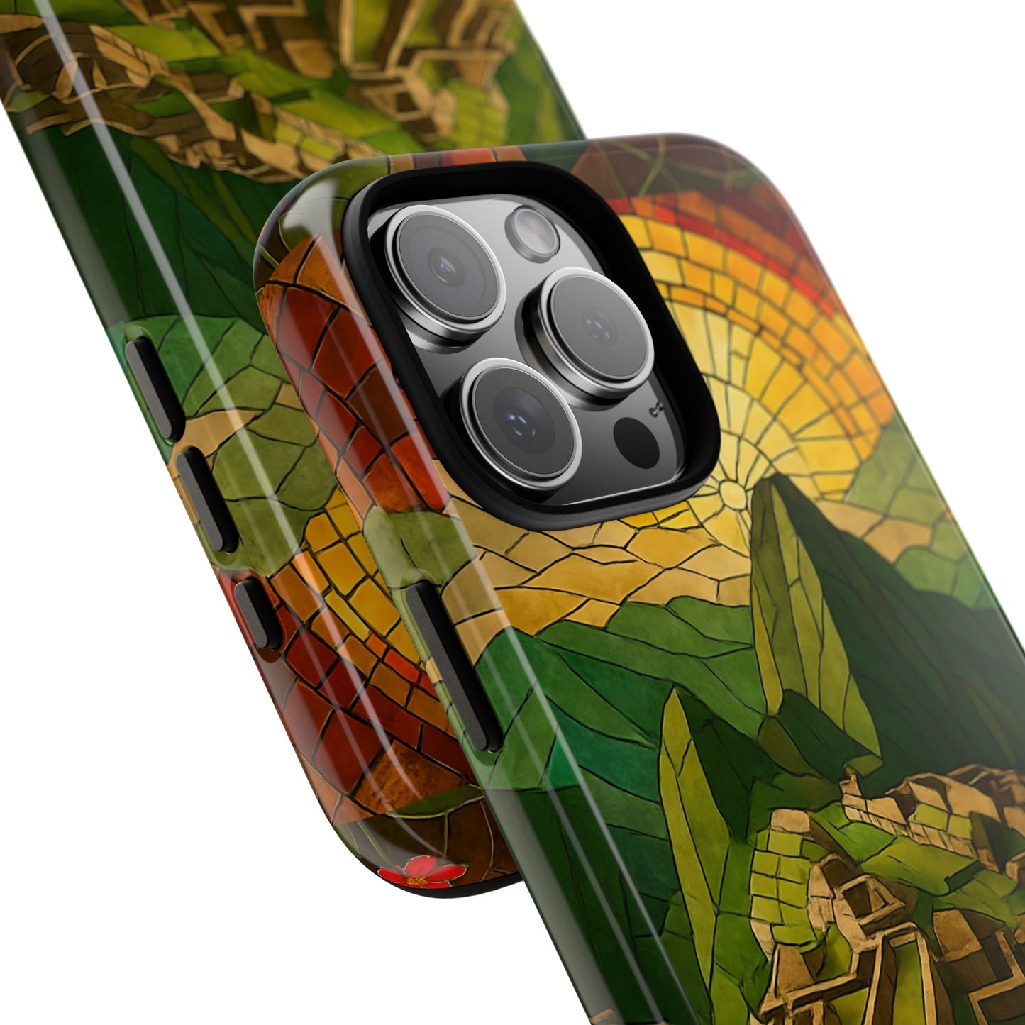 Inca Ruins Tough Phone Case - Machu Picchu Landmark Design, Historic Peru Travel Aesthetic Compatible with iPhone, Galaxy, and Google Phones