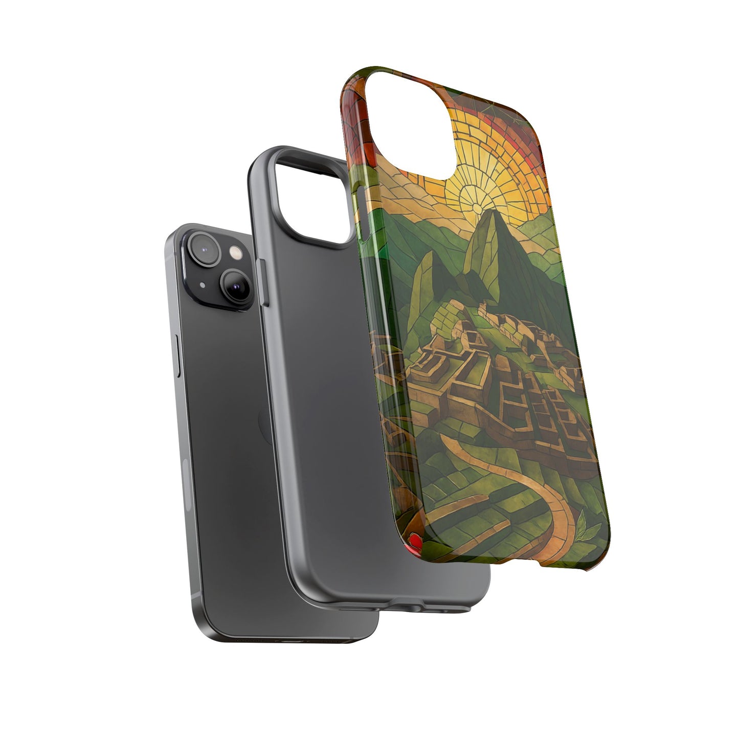 Inca Ruins Tough Phone Case - Machu Picchu Landmark Design, Historic Peru Travel Aesthetic Compatible with iPhone, Galaxy, and Google Phones
