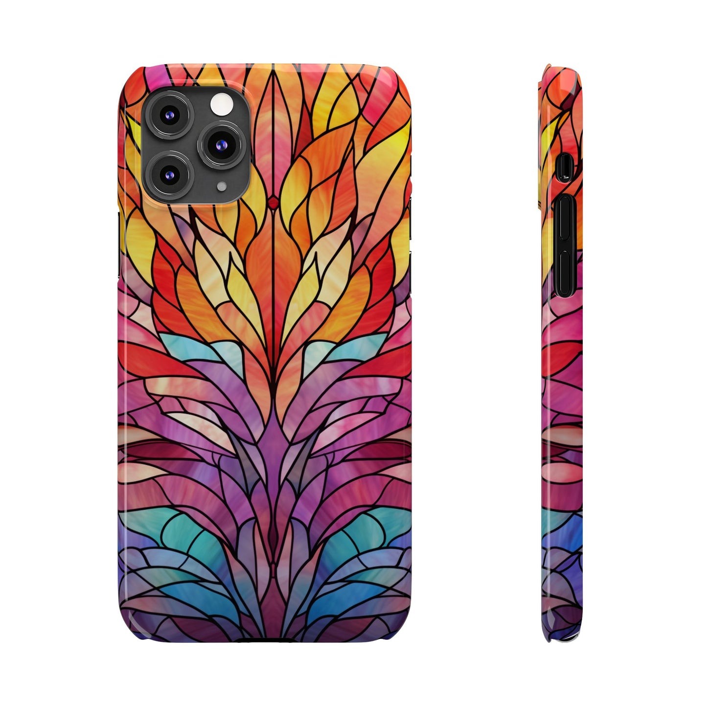 Vibrant Floral Slim Phone Cases, Colorful Smartphone Cover, Artistic Phone Skin, Unique Gift for Her, Nature-Inspired Accessory