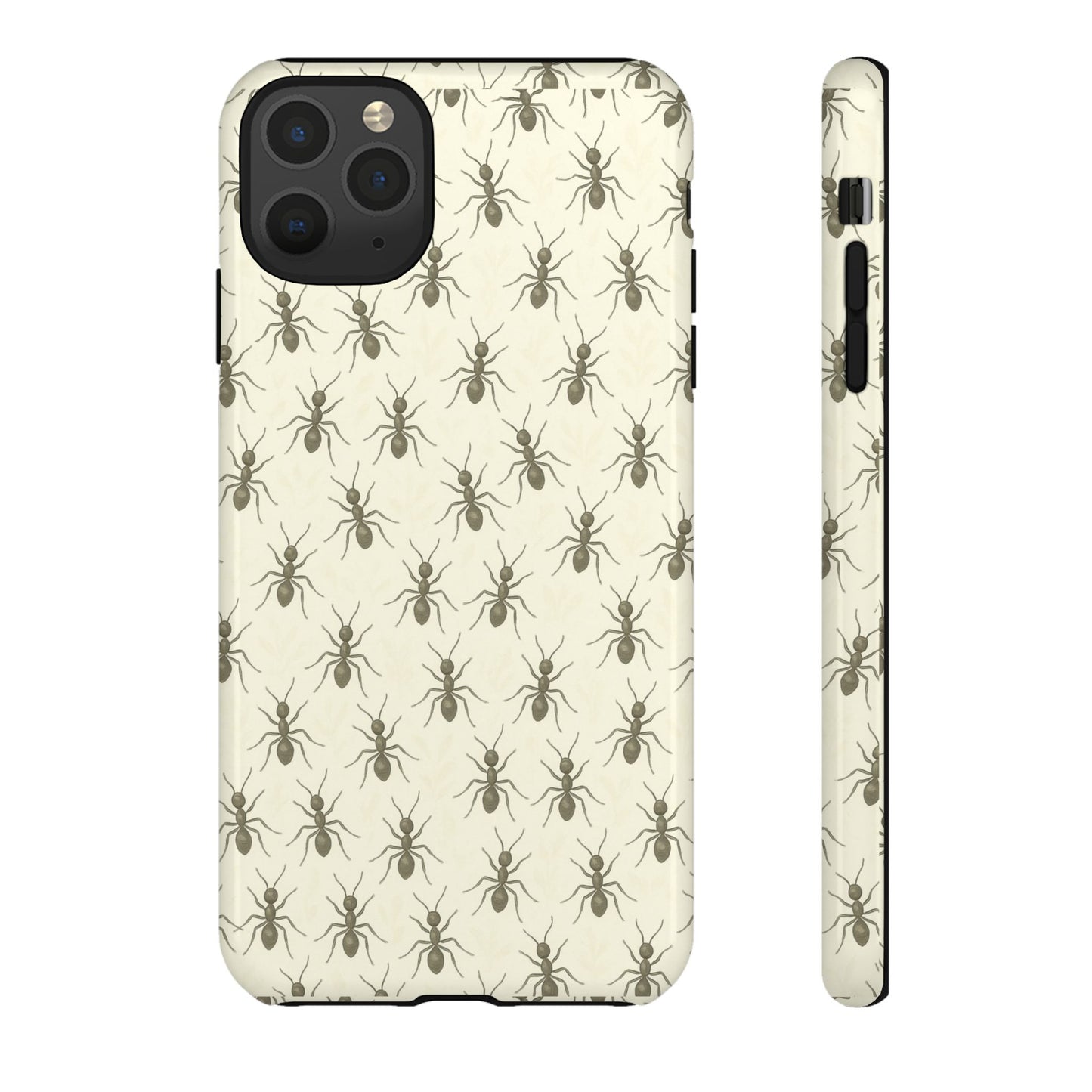 Marching Ant Pattern Tough Phone Case - Realistic Insect Art, Minimalist Nature Aesthetic, Compatible with iPhone, Galaxy, and Google Phones