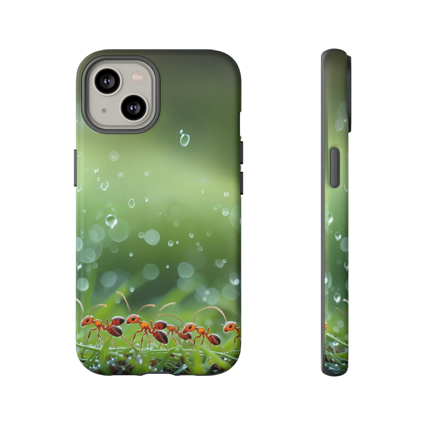 Marching Ant Pattern Tough Phone Case - Realistic Insect Art, Minimalist Nature Aesthetic, Compatible with iPhone, Galaxy, and Google Phones