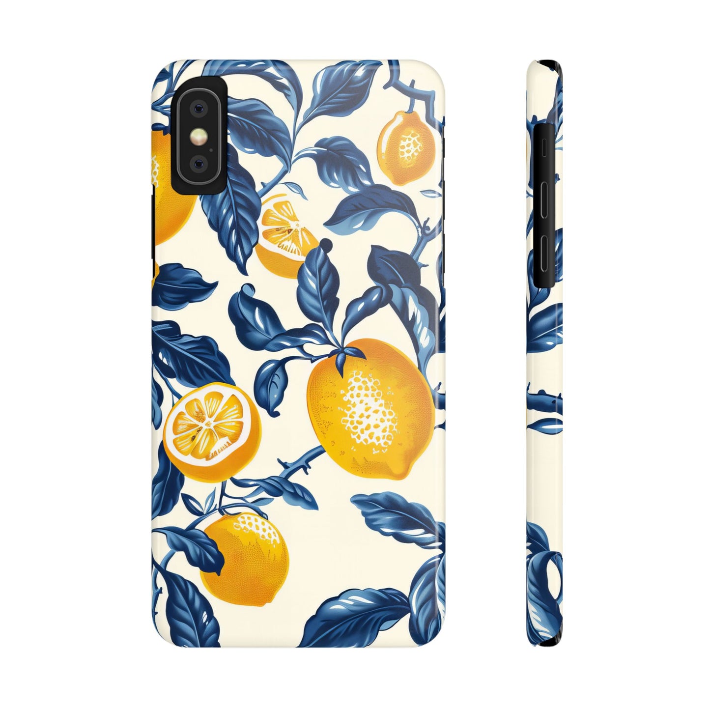 Lemon Floral Slim Phone Cases - Stylish Citrus Designs for Summer, Perfect Gift for Friends, Beach Vibes, Trendy Phone Accessories, [...]