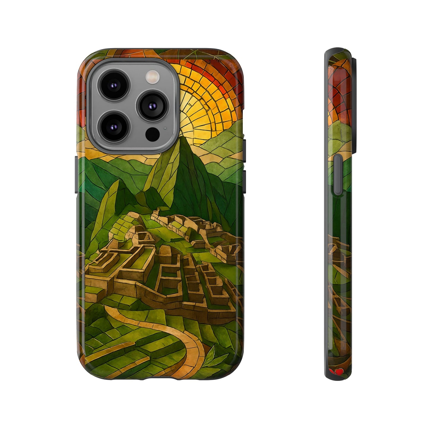 Inca Ruins Tough Phone Case - Machu Picchu Landmark Design, Historic Peru Travel Aesthetic Compatible with iPhone, Galaxy, and Google Phones