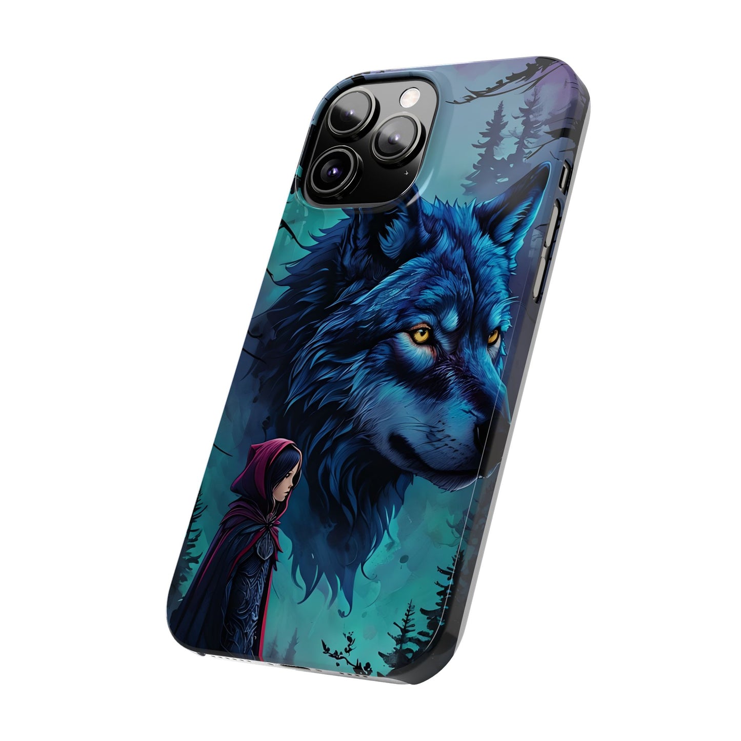 Enchanted Wolf Phone Case - Slim, Stylish Protection for Animal Lovers, Perfect for Gifts & Nature Enthusiasts, Unique Art Design