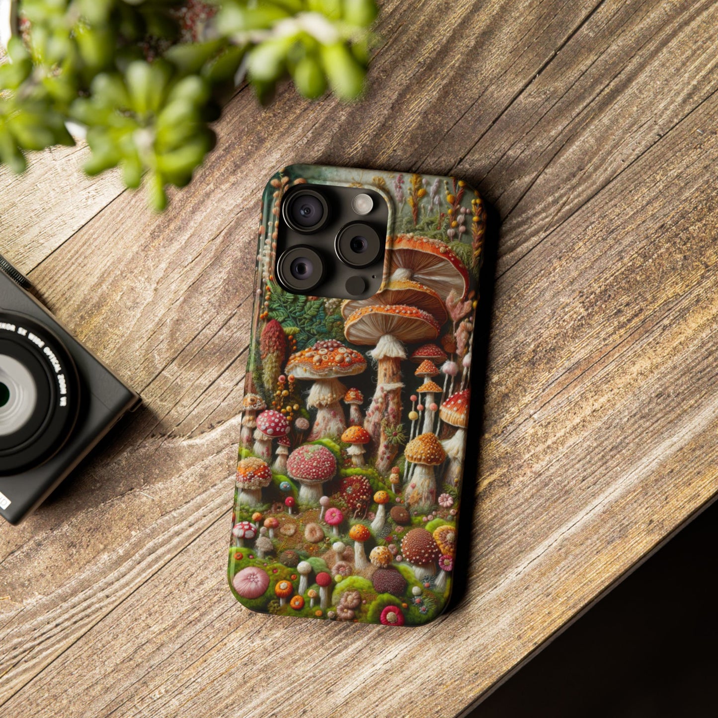 Whimsical Mushroom Slim Phone Cases - Fun, Nature-Inspired, Unique Accessories for Adorable Gift Ideas, Cute Phone Protection, [...]
