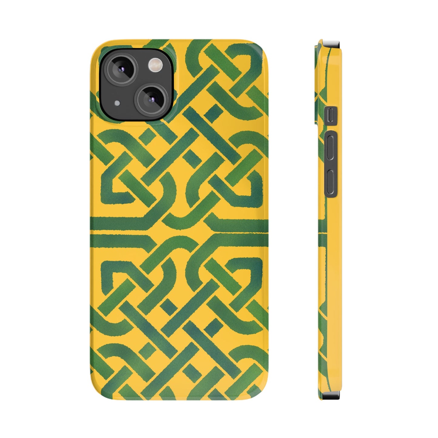 Celtic Knot Slim Phone Case, Irish Heritage Pattern Phone Cover, Celtic Art Design, Irish Culture Gift Compatible with iPhone