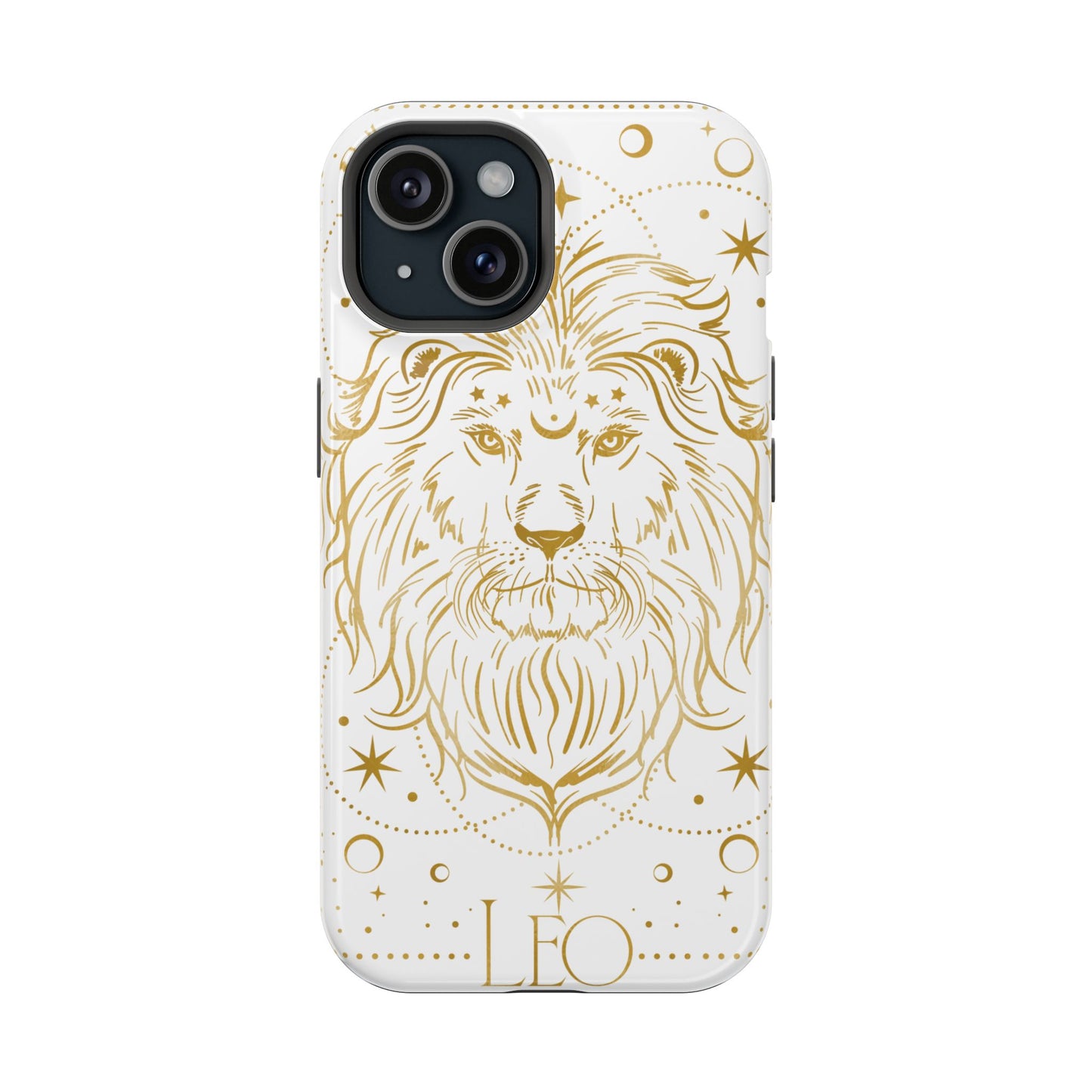 Leo Zodiac Magnetic Phone Case, Astrology Gift for Her, Celestial Star Sign Cover, Compatible with iPhone 17, 16, 15, 14, 13