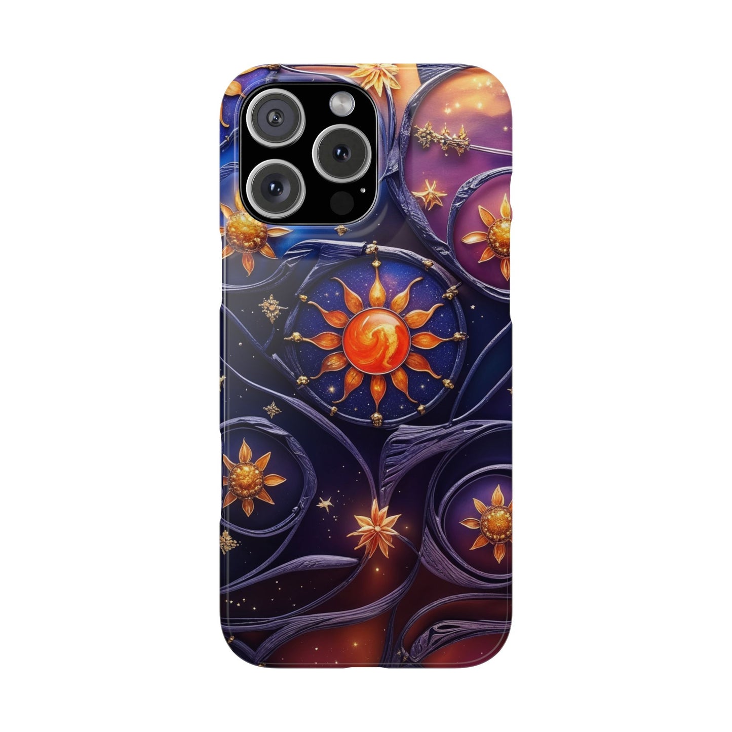 Celestial Slim Phone Cases, Starry Sky Phone Cover, Zodiac Design, Astrology Gift, Cosmic Phone Accessories