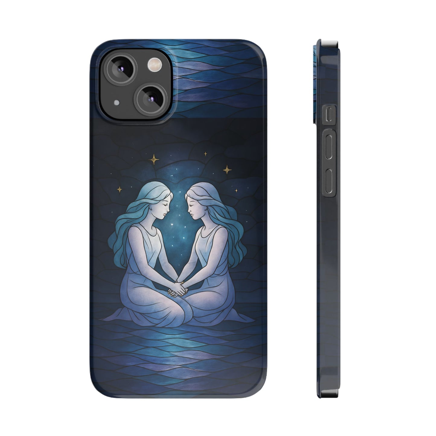 Gemini Zodiac Slim Phone Case, Astrology Gift for Her, Celestial Star Sign, Birthday Gift, Compatible with iPhone 17, 16, 15, 14, 13