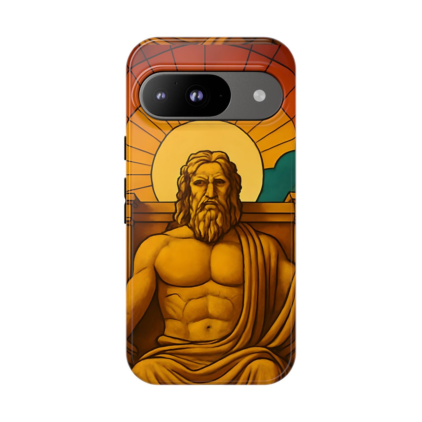 Olympia Zeus Statue Tough Phone Case - Classic Greek Art Design, Historic World Wonder Aesthetic, Compatible with iPhone, Galaxy, and Google