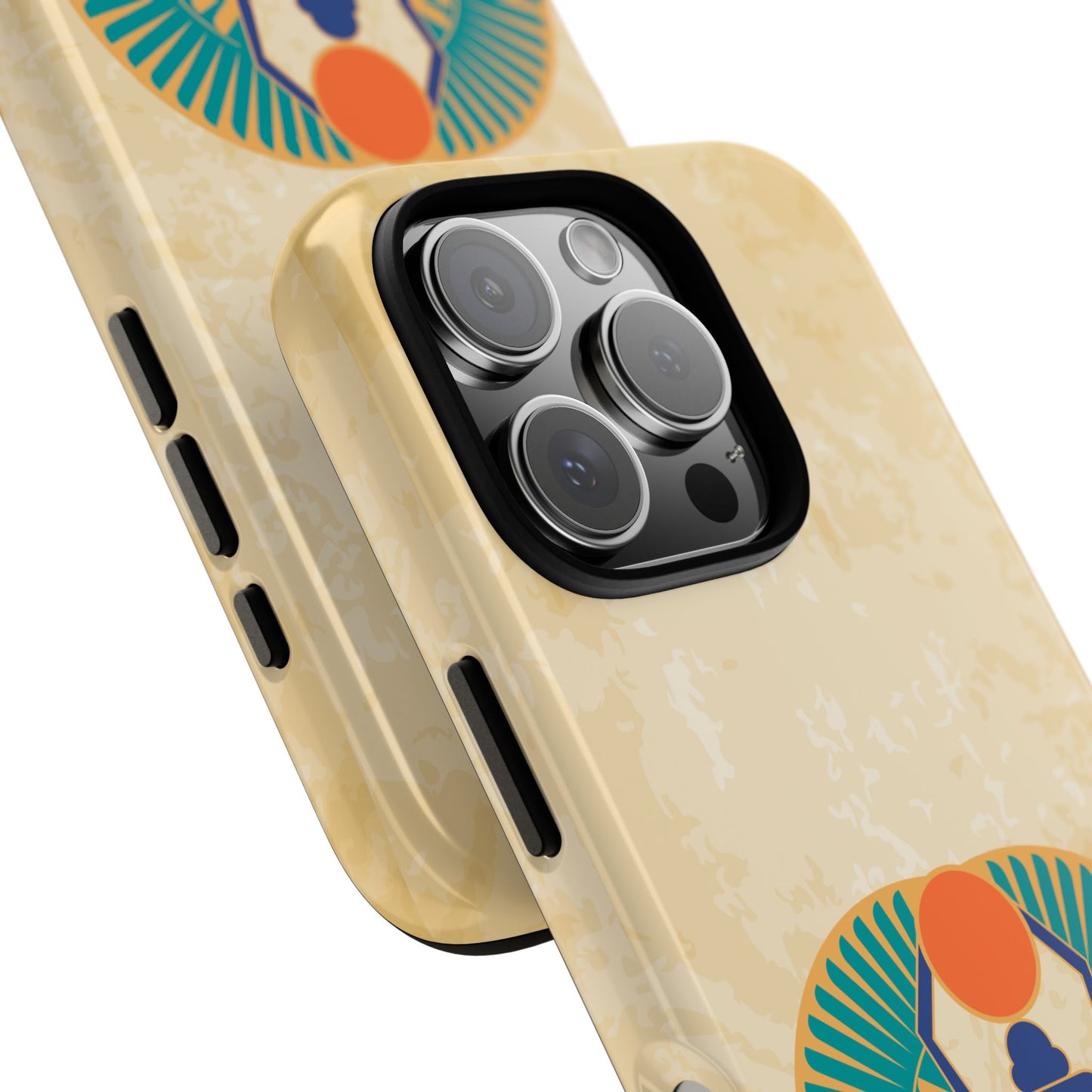 Ancient Egyptian Scarab Beetle Tough Phone Case - Symbol of Rebirth Design, Mythological Art, Compatible with iPhone, Galaxy, and Google