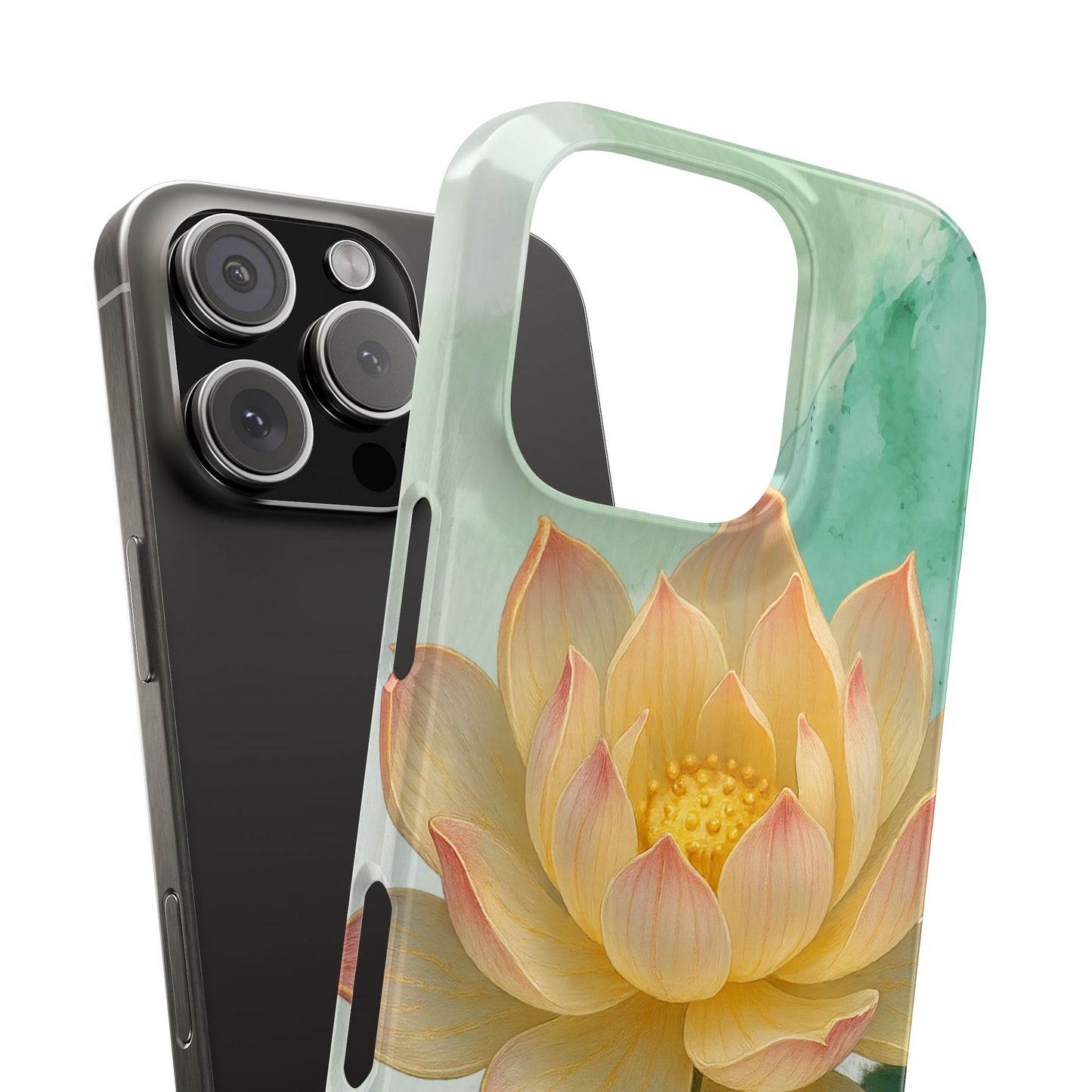 Lotus Blossom Slim Phone Cases, Floral Phone Covers, Nature-Inspired Accessories, Perfect Gift for Garden Lovers, Birthday Present
