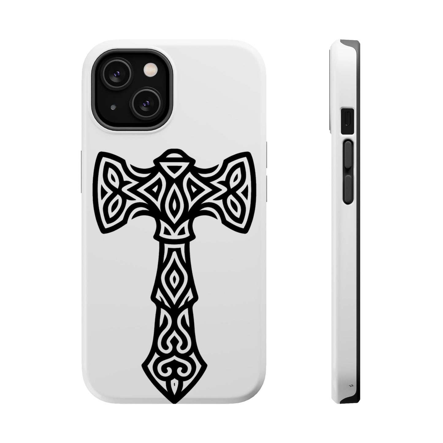 Celtic Cross Magnetic Phone Case, St. Patrick Design Phone Cover, Irish Heritage Pattern Compatible with iPhone 17, 16, 15, 14, 13