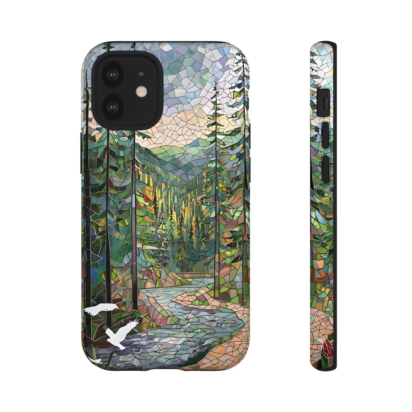 Olympic National Park Phone Case, Mosaic Phone Case, Olympic National Park Art Gift, Scenic Waterfall Phone Cover, Landscape Aesthetic Case